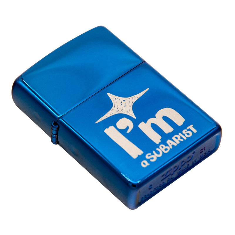 Subaru Zippo Sturmfeuerzeug blau