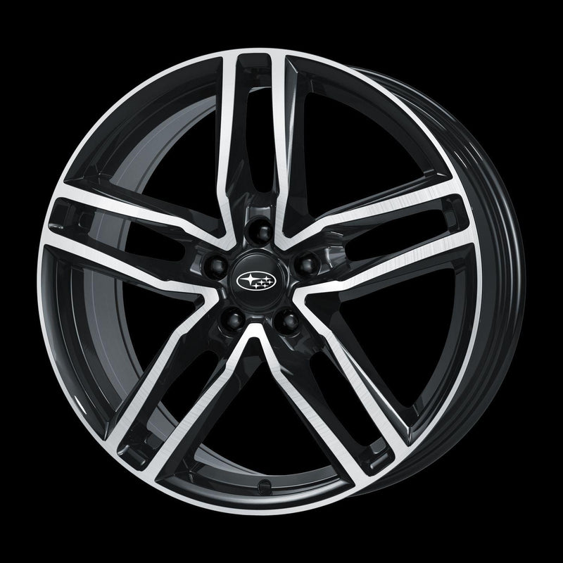 Subaru Leichtmetallfelge 8,0 X 19", Diamant-Schwarz frontpoliert