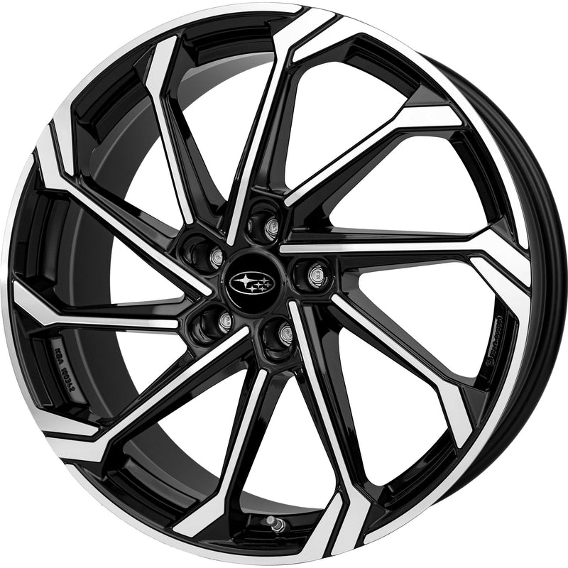 Subaru E-Outback/Solterra/Uncharted ab MY26 Leichtmetallfelge 7,5x18" Schwarz Glanz voll poliert