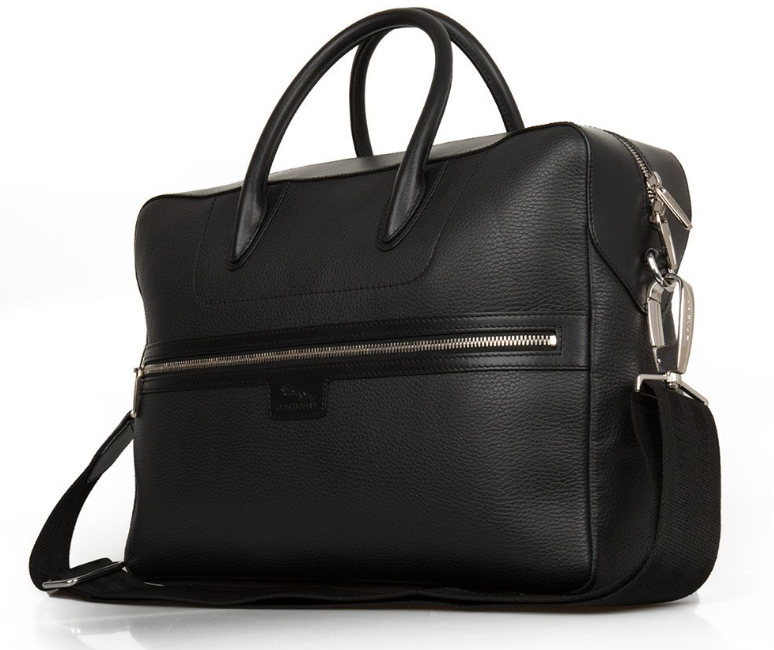 Jaguar Aktentasche aus Leder mit Jaguar-Logo