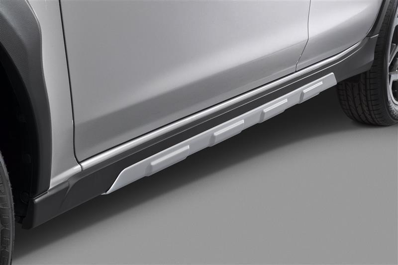 Subaru XV Kunststoffseitenblendensatz Aluminiumoptik