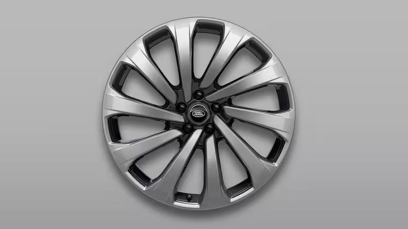 Range Rover 23" Leichtmetallfelge SV Bespoke Forged Style 1079, Titan Silver und Dark Grey Gloss