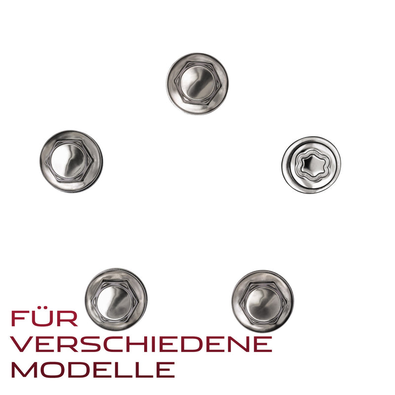 Wheel nuts, lockable, rim lock