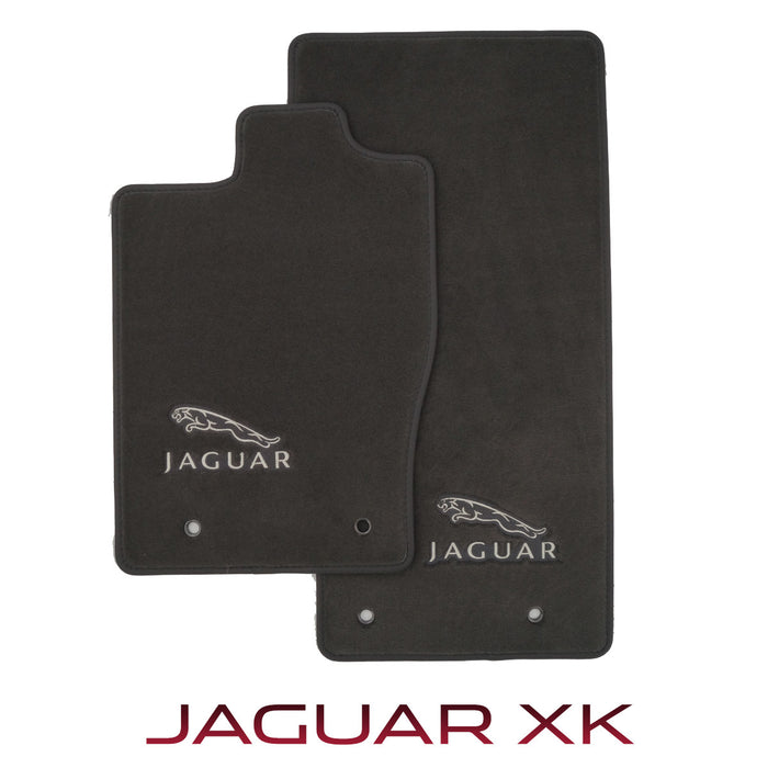 AUTOS Kunstleder Fußmatten - rückseite für JAGUAR XK 01.05-12.15 Coupe GRAU