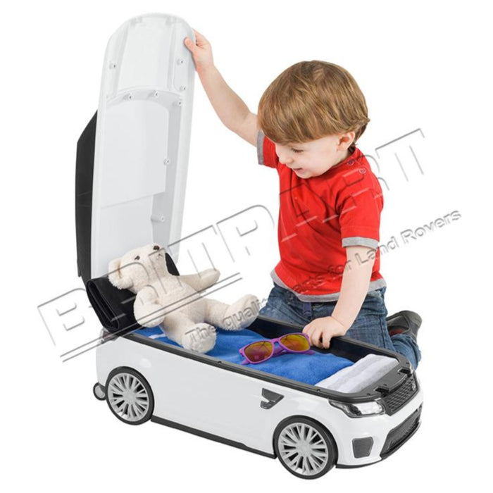 Range Rover children's car as suitcase ride-on