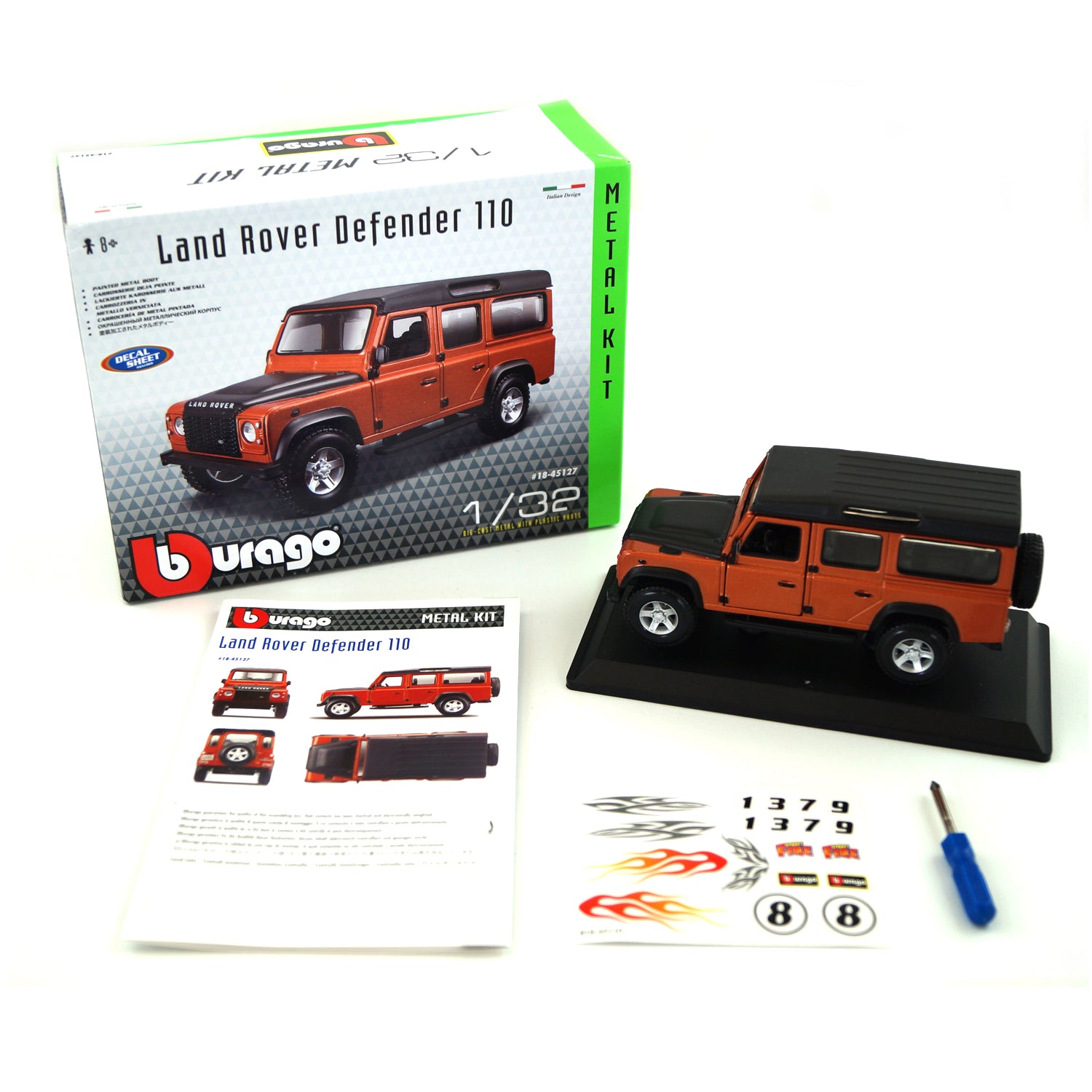 1:32 Model Land Rover Defender Kit - Burago — Experience Parts