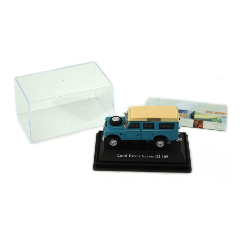 1:76 Modell Land Rover Defender Serie III 109" Blau/Weiß - Cararama