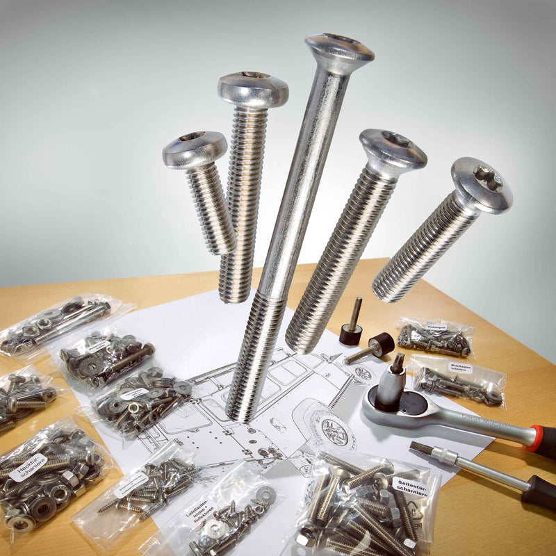 Set Edelstahlschrauben