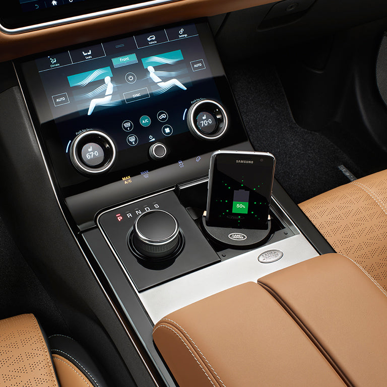 Inductive Qi charging station for cup holder RR Velar