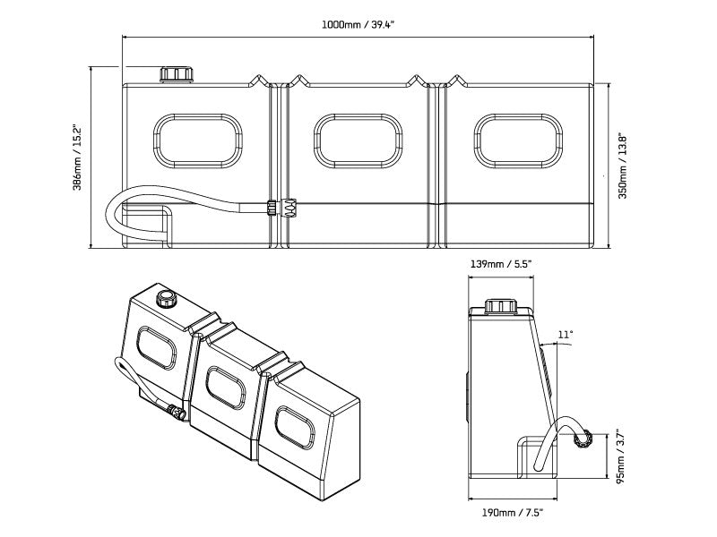 Abgeflachter Wassertank 50 L - von Front Runner