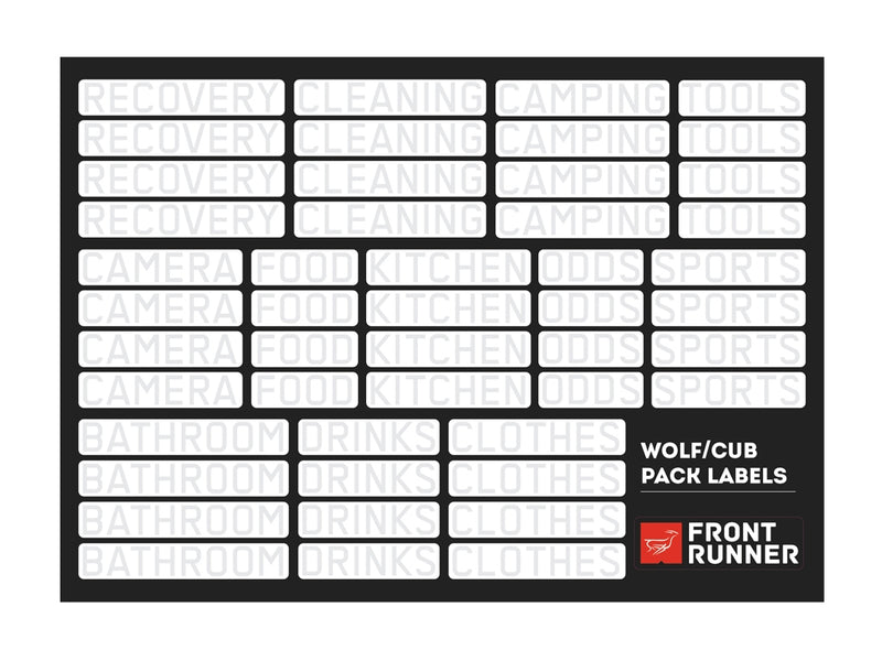 Wolf Pack und Cub Box Organisation-Labels - von Front Runner